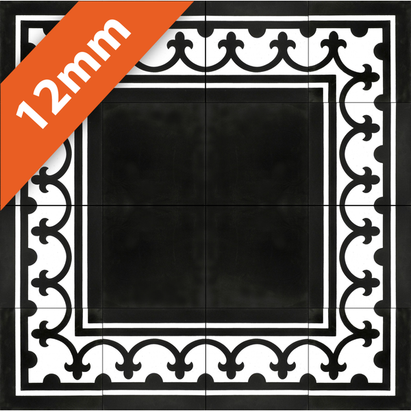 Zementfliesen antik, historischer Baustoff | Retro-Fliesen | Historisch | Design Q12-20X20-F2A-0002-2E14R| Ventano