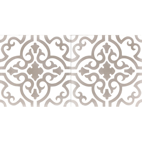 grau-beige-zementfliesen-weiß-blumenmuster-ranken-retro-ventano-v20-168-A