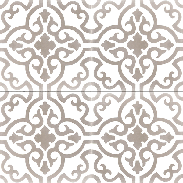 grau-beige-zementfliesen-weiß-blumenmuster-ranken-retro-ventano-v20-168-A
