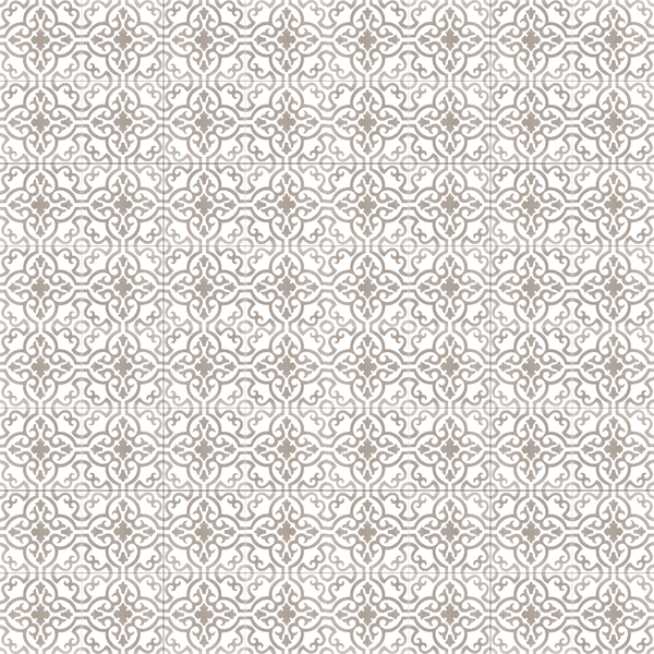 grau-beige-zementfliesen-weiß-blumenmuster-ranken-retro-ventano-v20-168-A