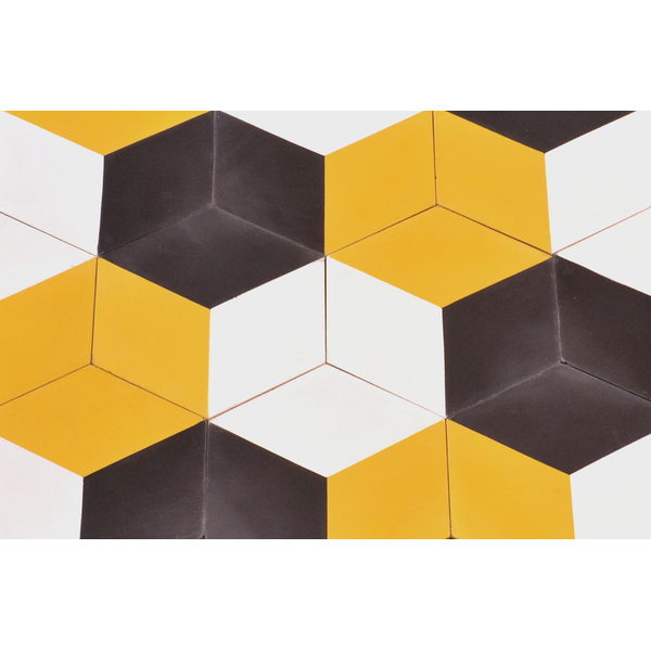 Hexagon fliesen gelb-schwarz_5_1