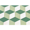 Zementfliesen-Hexagon grün-weiß_5