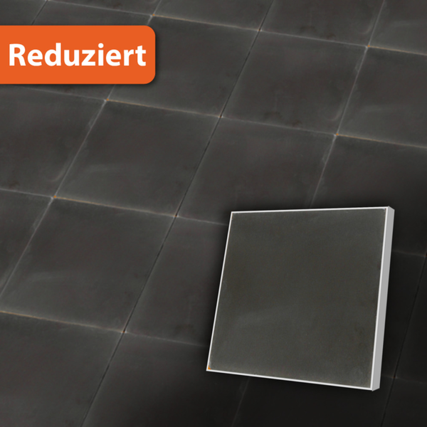 Einfarbige Zementfliese 20x20 cm Staubgrau  Staubgrau - Bodenfliese