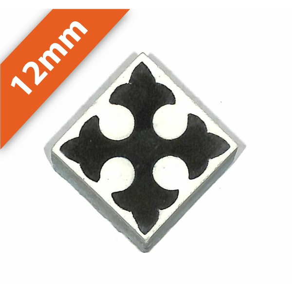 Zementfliesen antik, historischer Baustoff | Retro-Fliesen |Einleger |Muster V04-053-A | Ventano