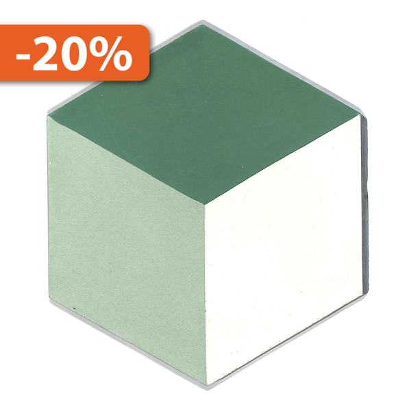 Handgefertigte Hexagon Fliese in 15x15 cm - antiker Baustoff