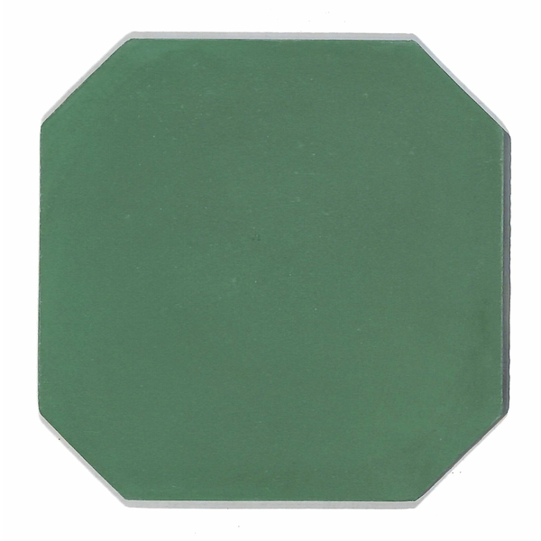 Zementfliese Achteck im Format 15x15 cm | Hellem Perlgrün - antiker Baustoff