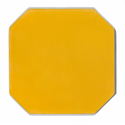 Zementfliese Oktagon Goldgelb 15x15 cm Goldgelb - antiker Baustoff