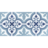 Zementflliesen Bad blau Jugendstil V15-034-A_5