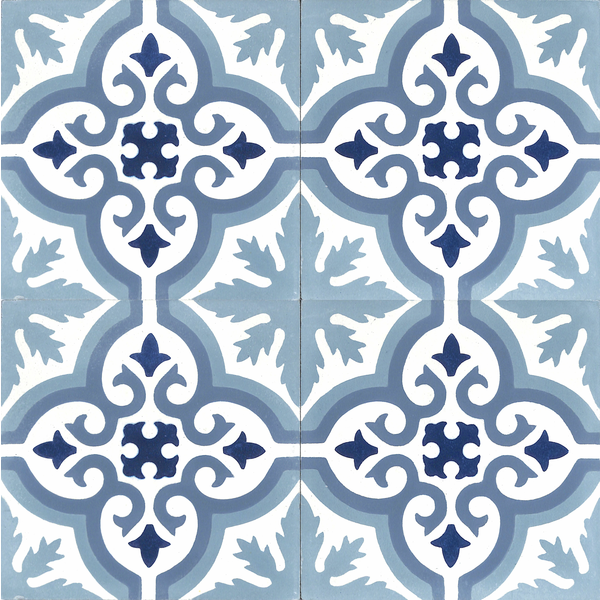 Zementflliesen blau Jugendstil V15-034-A_5