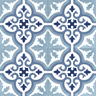 Zementflliesen blau Jugendstil V15-034-A_5