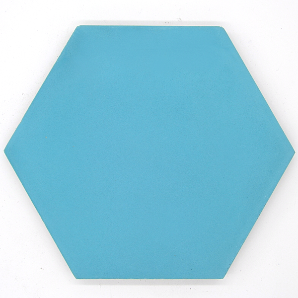 Zementfliese Hexagon Hellem Türkisblau 20x20 cm Hellem Türkisblau - antiker Baustoff